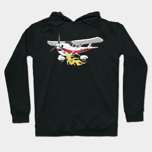 Cessna 172 The burning bird Cartoon Hoodie